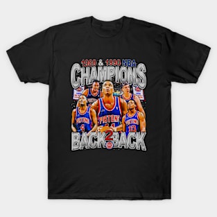 Detroit 89 & 90 NBA Champs T-Shirt